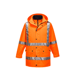 Portwest Max 4-in-1 Rain Jacket with Cross Back Reflective Work Safety MJ331