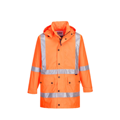Portwest Max Rain Jacket with Cross Back Tape Reflective Work Safety MX306