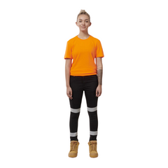 Hard Yakka 2 Pack Womens Taped Stretch Demin Reflective Jeggings Y08302