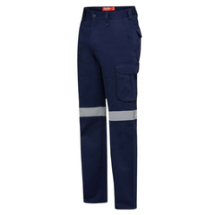 Mens Hard Yakka Gen Y Cargo Cotton Drill Pants Safety Taped Heavy Duty Y02750