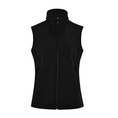 Womens NNT Ladies Warm Bonded Fleece Sleeveless Zip Vest Black Navy CAT748