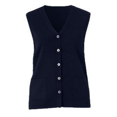 NNT Womens Wool Rich V Neck Vest Classic Ribbed Trim Vest CAT51D