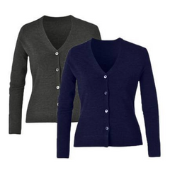 NNT Womens Pure Wool V-Neck Button Up Cardigan Classic Fit CAT518